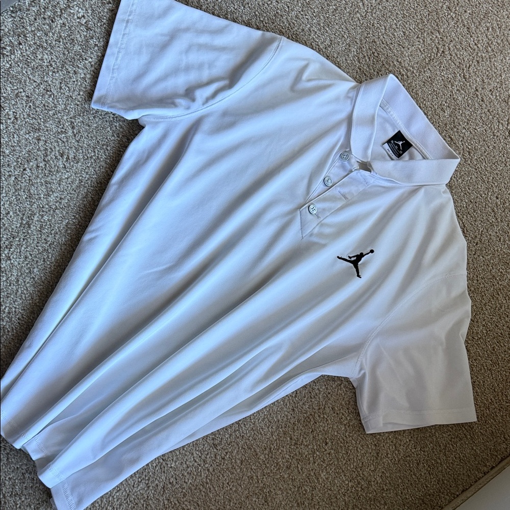 Jordan Classic White Polo Shirt for Men